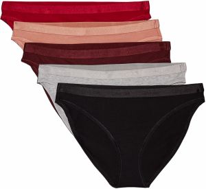 CALVIN KLEIN - nohavičky 5PACK Modern logo stretch berry & black combo - limitovaná edícia