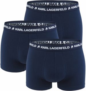 KARL LAGERFELD - boxerky 3PACK organic cotton KARL LAGERFELD navy color combo - limitovaná edícia