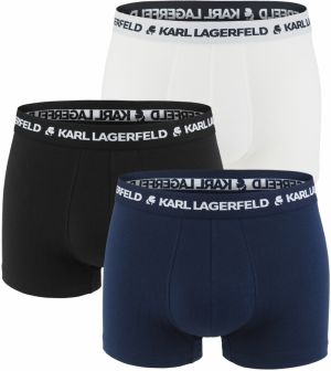 KARL LAGERFELD - boxerky 3PACK organic cotton KARL LAGERFELD black & navy combo - limitovaná edícia