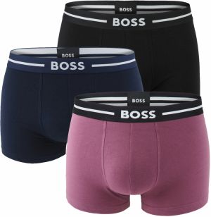 BOSS - boxerky 3PACK eco friendly modern BOLD blue & smoky lavender z organickej bavlny - limitovaná edícia