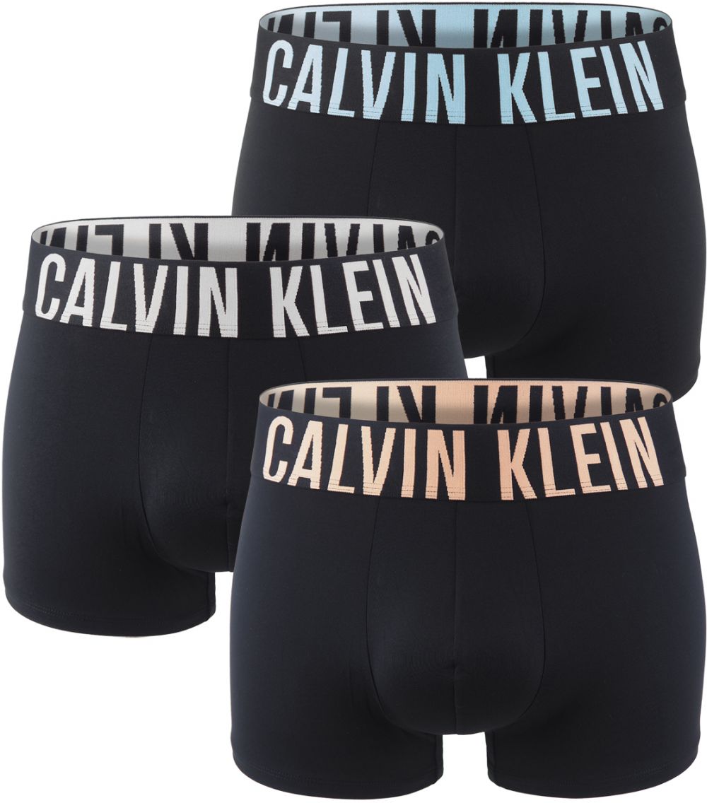 Calvin Klein - boxerky 3PACK Intense power black with big logo CALVIN KLEIN z mikrovlákna - limitovana edicia