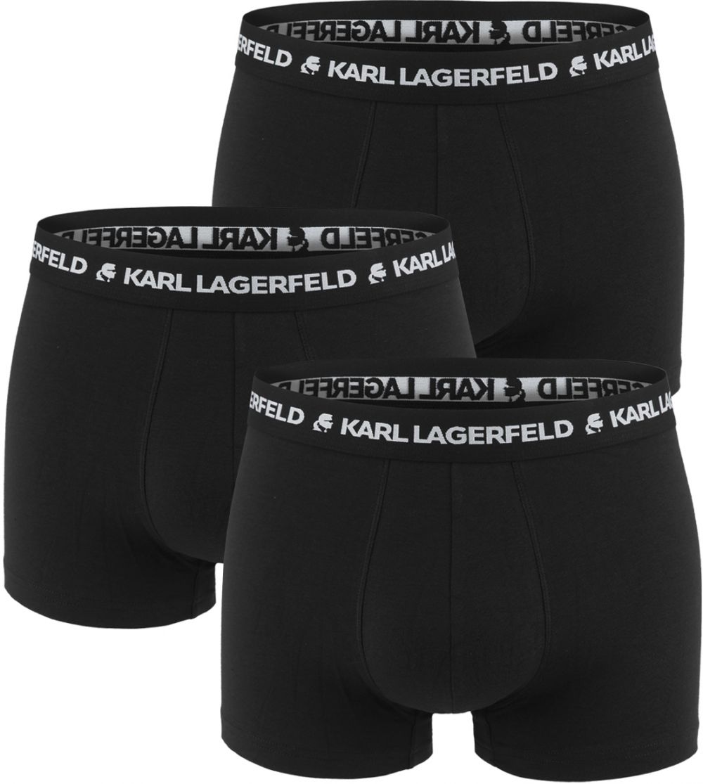 KARL LAGERFELD - boxerky 3PACK organic cotton KARL LAGERFELD logo black color combo - limitovaná edícia
