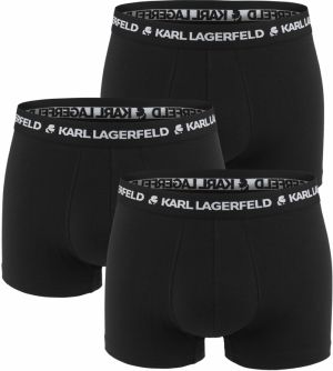 KARL LAGERFELD - boxerky 3PACK organic cotton KARL LAGERFELD logo black color combo - limitovaná edícia