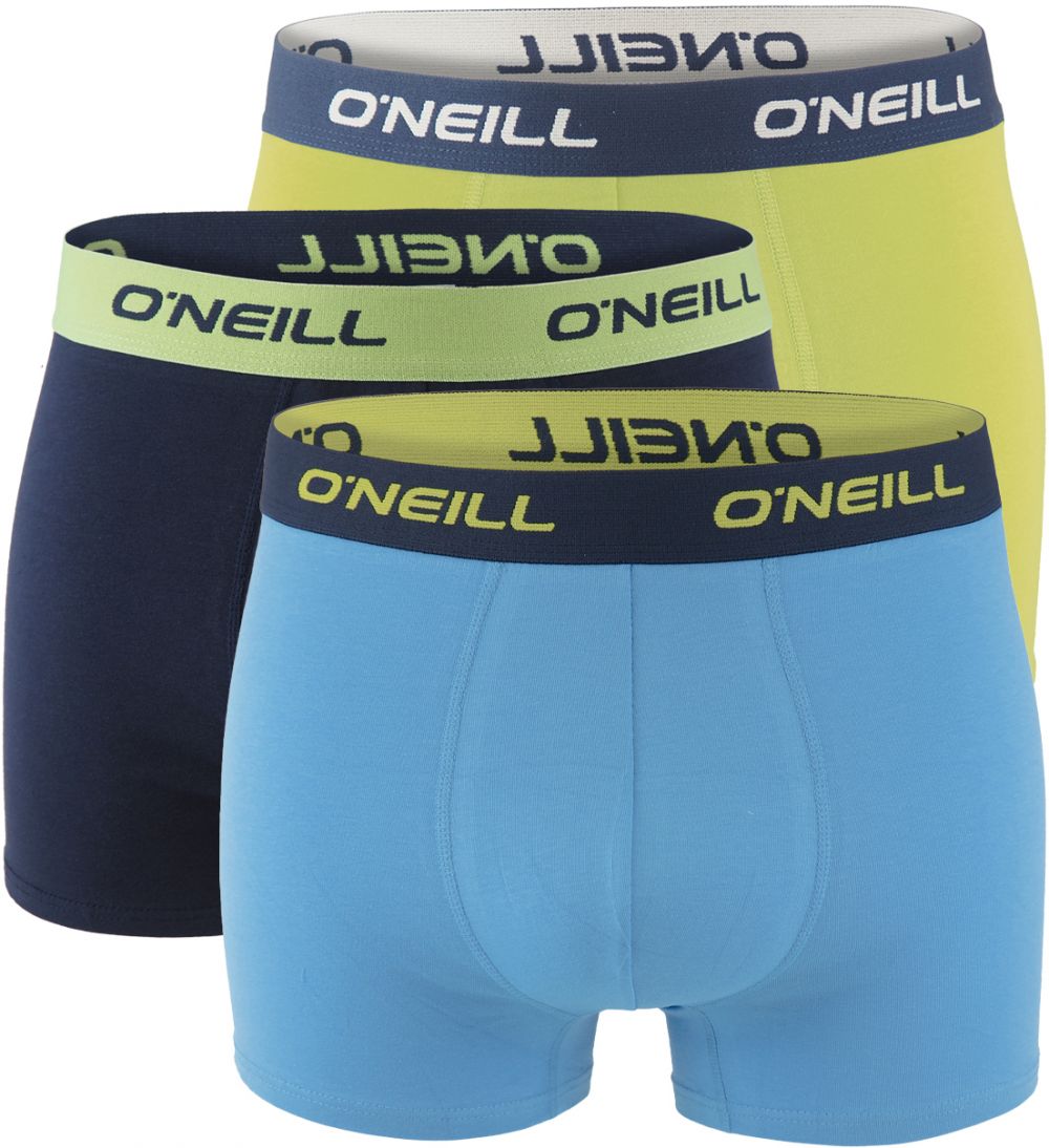 O'NEILL - boxerky 3PACK cotton stretch jade lime & alaskan blue combo - limitovana edicia