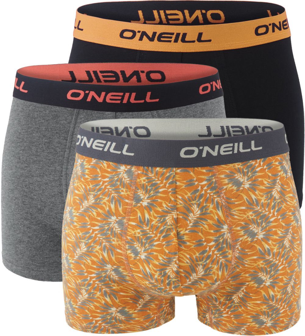 O'NEILL - boxerky 3PACK cotton stretch dipped leaf & black combo - limitovana edicia