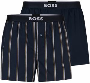 BOSS - trenky 2PACK natural pure cotton dark blue combo (HUGO BOSS)