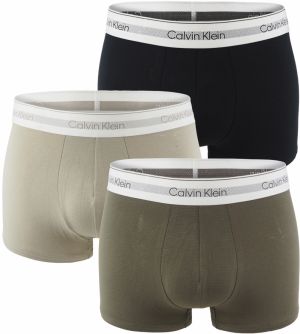 CALVIN KLEIN - boxerky 3PACK Modern Air breathable modal black & vintage color - limitovana fashion edícia