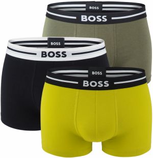 BOSS - boxerky 3PACK cotton stretch BOLD army green z organickej bavlny - limitovaná fashion edícia (HUGO BOSS)