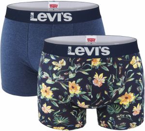 LEVI`S - boxerky 2PACK Levi`s men flower blue color combo - limitovaná edícia