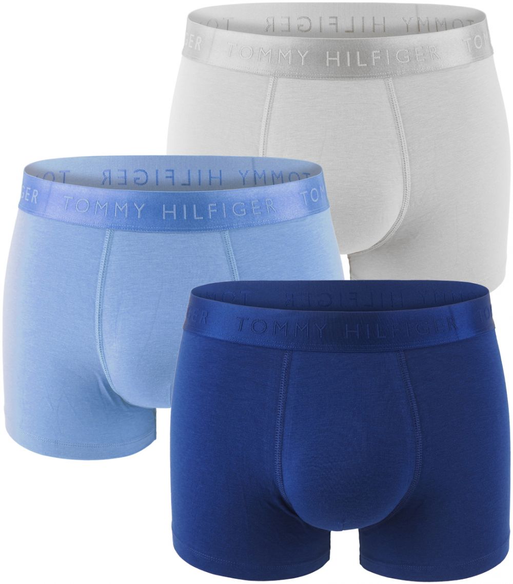 TOMMY HILFIGER - boxerky 3PACK everyday luxe blue color combo - limitovaná edícia