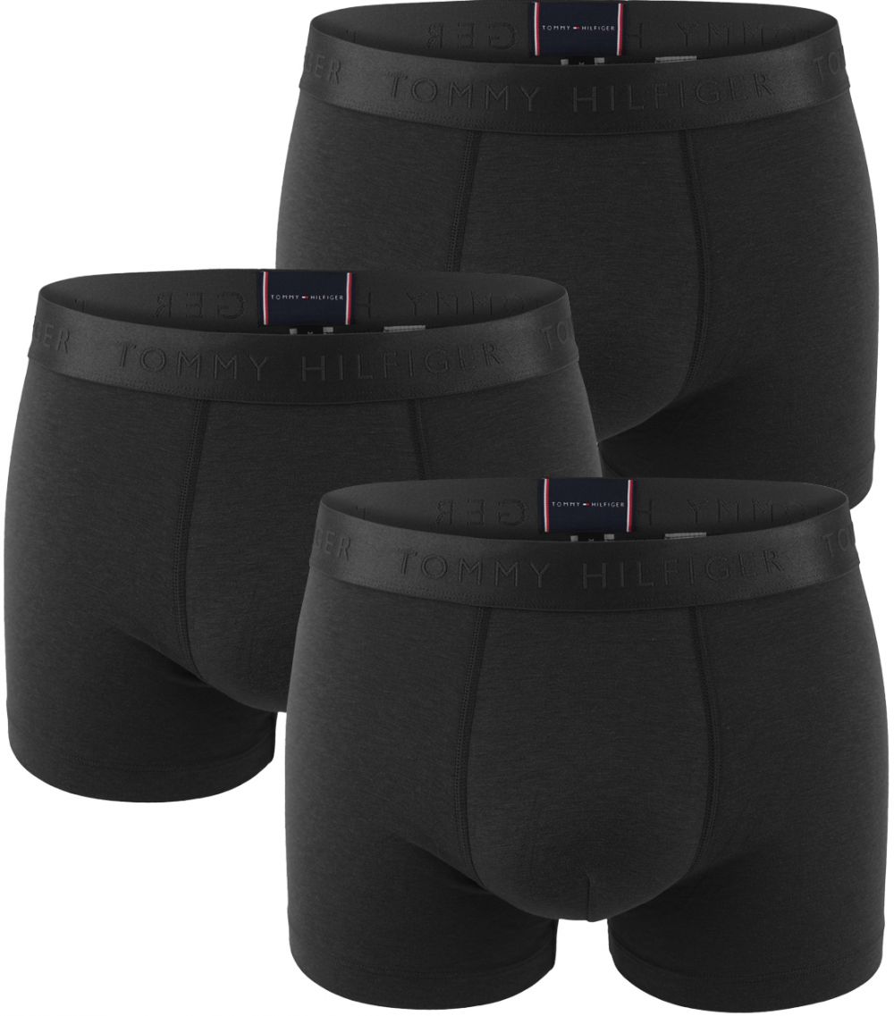 TOMMY HILFIGER - boxerky 3PACK everyday luxe black color combo - limitovaná edícia