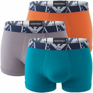 EMPORIO ARMANI - boxerky 3PACK stretch cotton moderno colore con Armani logo - limited edition