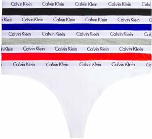 CALVIN KLEIN - tangá 5PACK cotton stretch special happy color combo - limited edition