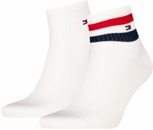 TOMMY HILFIGER - ponožky 2PACK TOMMY HILFIGER original sport white quarter