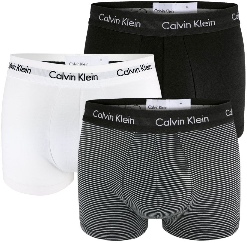 Calvin Klein - 3PACK cotton stretch stripes boxerky