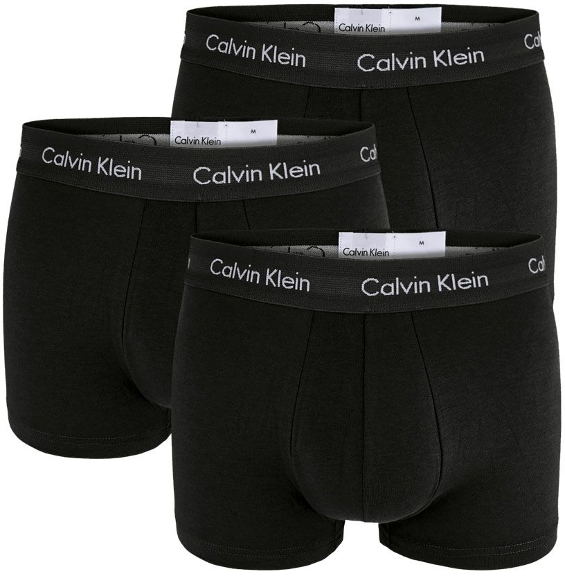 CALVIN KLEIN - 3PACK Cotton stretch čierne boxerky