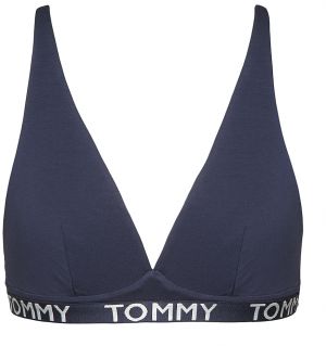 TOMMY HILFIGER - Lace back trojuholníková podprsenka v tmavomodrej farbe