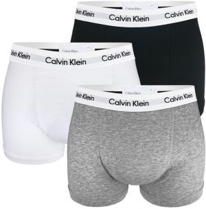 CALVIN KLEIN - 3PACK cotton stretch classic black, white, gray boxerky