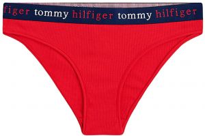 TOMMY HILFIGER - Tommy červené nohavičky z organickej bavlny