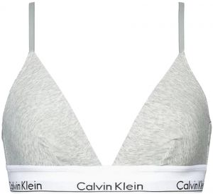 CALVIN KLEIN - modern cotton lght sivá podprsenka s jemnou výstužou a nastaviteľnými ramienkami