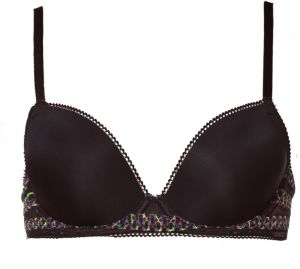 CALVIN KLEIN - Lift demi čierna push-up podprsenka