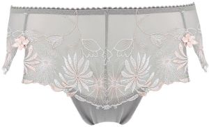 POUR MOI - St.Tropez grey/pink vyšívané francúzske nohavičky