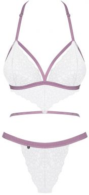 Fialovo-biele čipkované body Lilyanne galéria