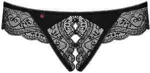 Čierne crotchless tangá Miamor galéria