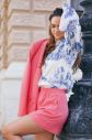 Modro-biela vzorovaná košeľa Paloma galéria