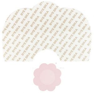 Neviditeľná podprsenka s béžovými nálepkami na bradavky Breast Lift Tape + Beige Satin Nipple Covers - 3 páry galéria