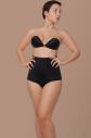 Čierne vystužené nohavičky s vysokým pásom Padded Panties High Waist galéria