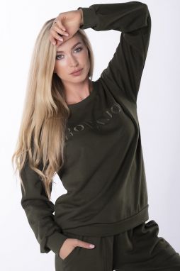 Khaki mikina M85003