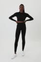 Čierne vzorované legíny Sthlm Seamless Block Tights galéria