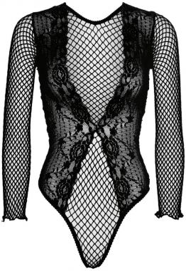 Čierne čipkované-sieťované body 89220 galéria