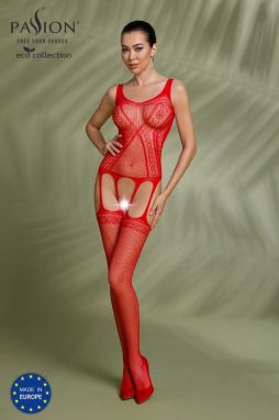 Červené bodystockings ECO BS007