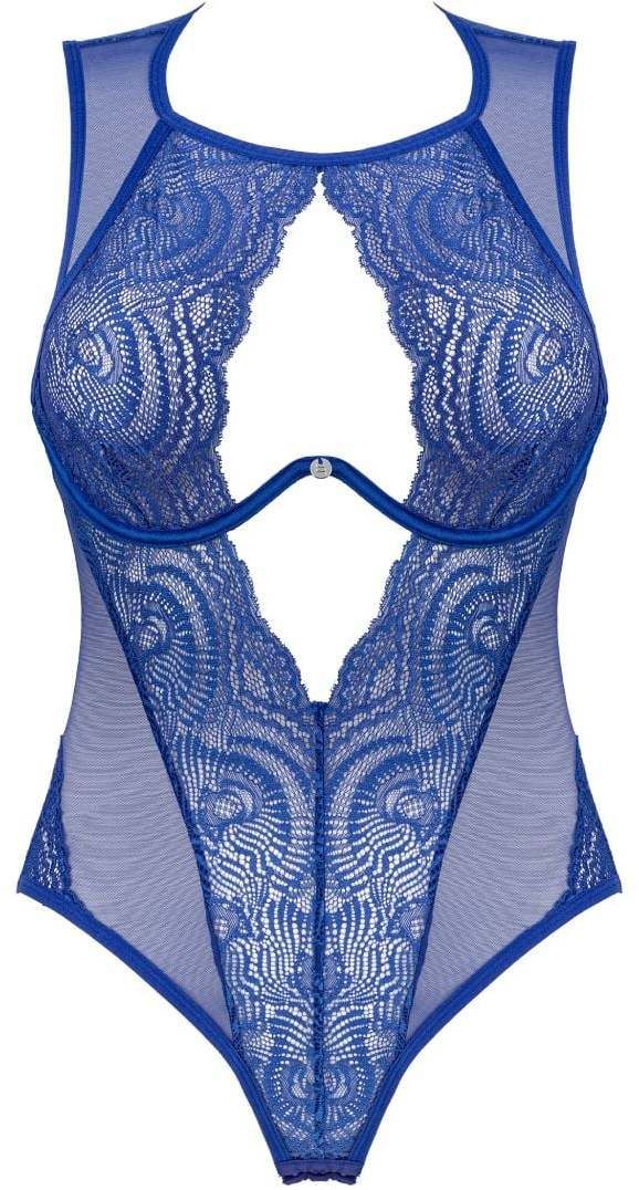Modré čipkované body Giselia