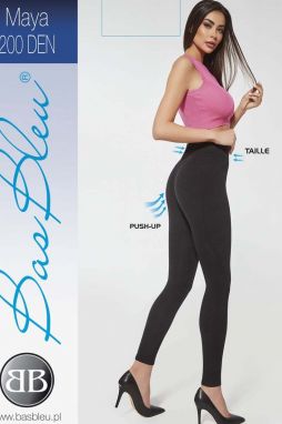 Čierne push-up legíny Maya 200DEN