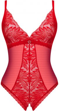 Červené crotchless body Chilisa