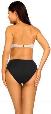 Čierno-béžové push-up bikiny s volánmi Dolly