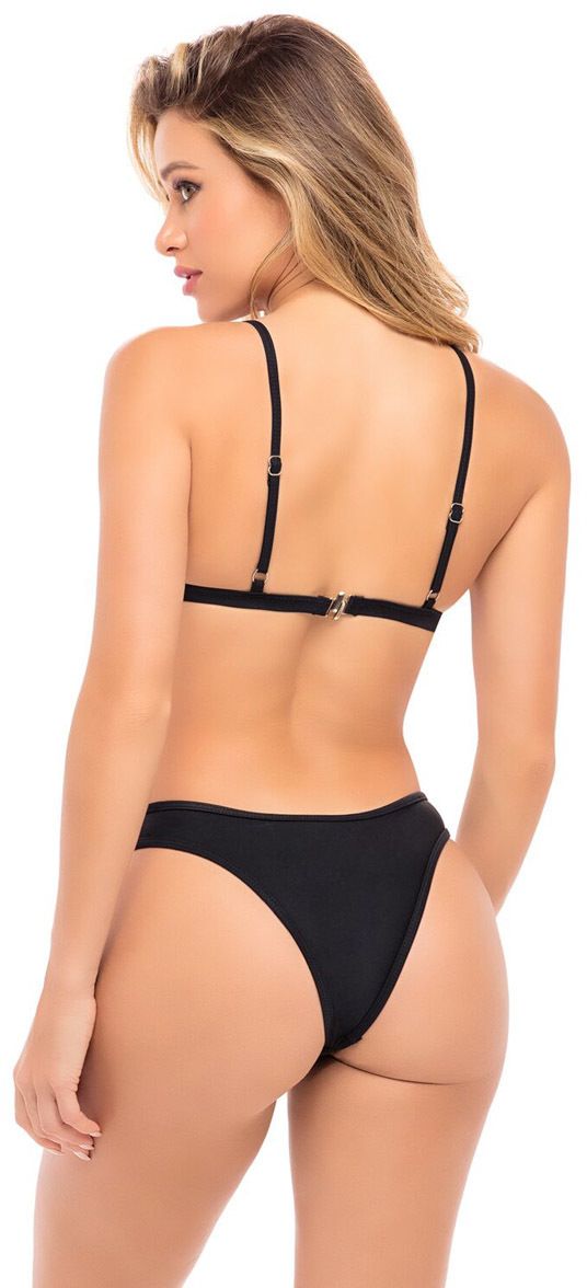 Čierne nevystužené bikiny Cenang
