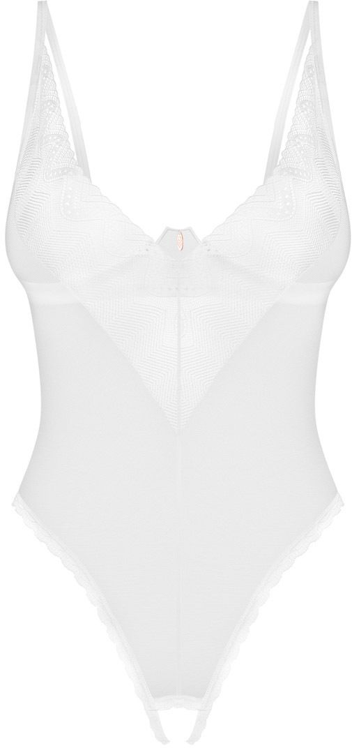 Biele crotchless body Alissium