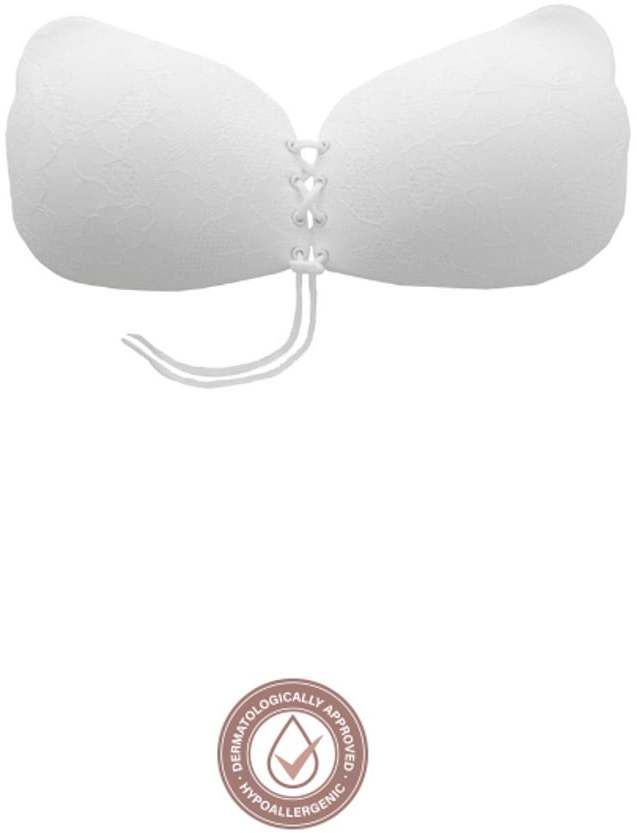 Biela nalepovacia podprsenka Lace-It Bra