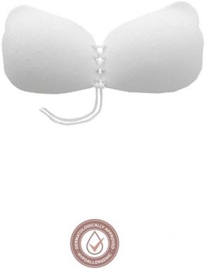 Biela nalepovacia podprsenka Lace-It Bra