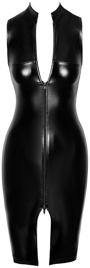 Čierne sexi šaty Commandant F337