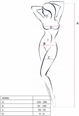 Čierne bodystockings BS006