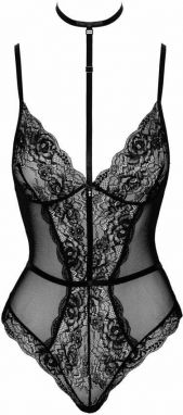 Čierne čipkované body KISS248