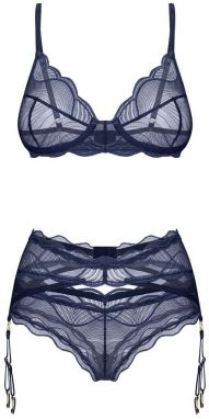 Tmavomodré trojdielny set Nighty Blue
