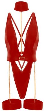 Červené vinylové body Harness Haven