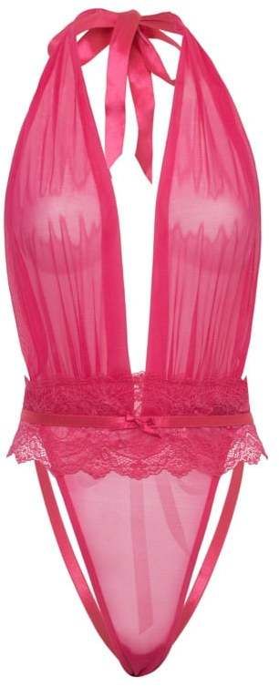 Fuchsiové crotchless body Maylah