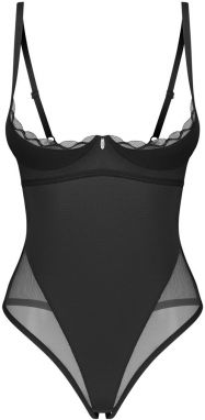 Čierne crotchless body Stelisa